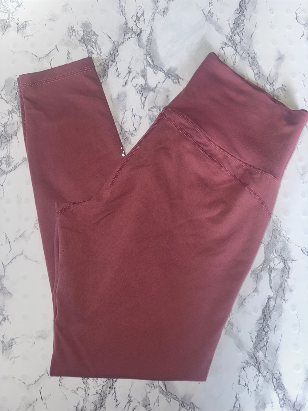 Halara High Rise Leggings Deep Pink/Mauve Size M